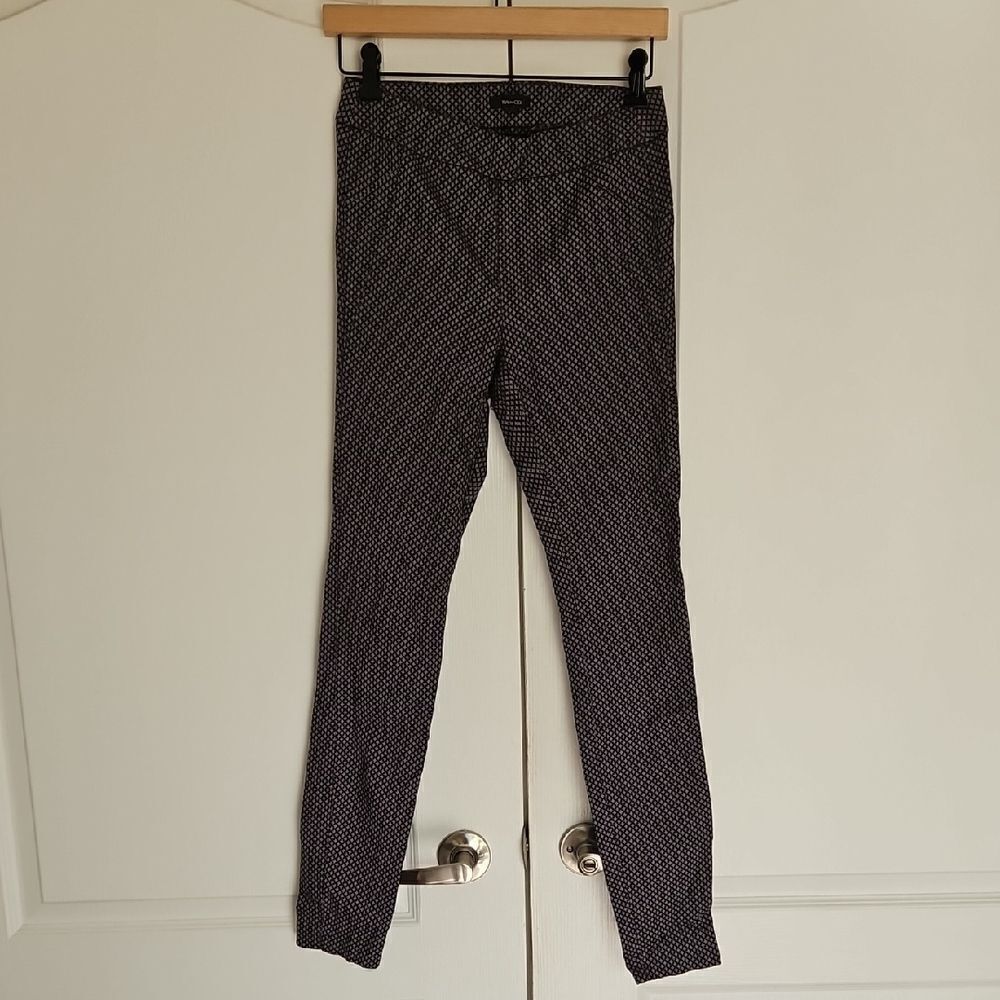 Black and Gray Patterned Pants